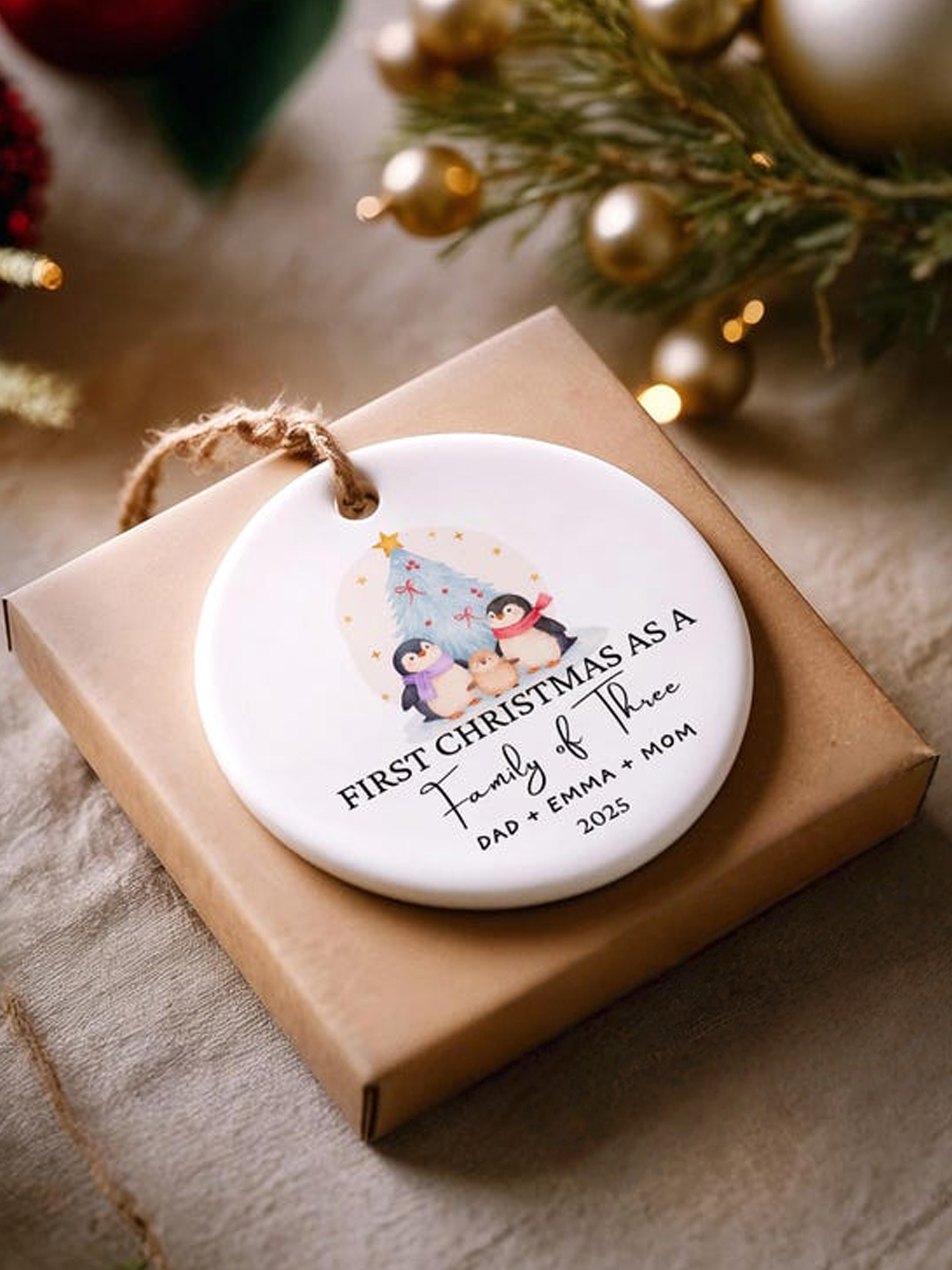 Custom Family Christmas Ornament Keepsake